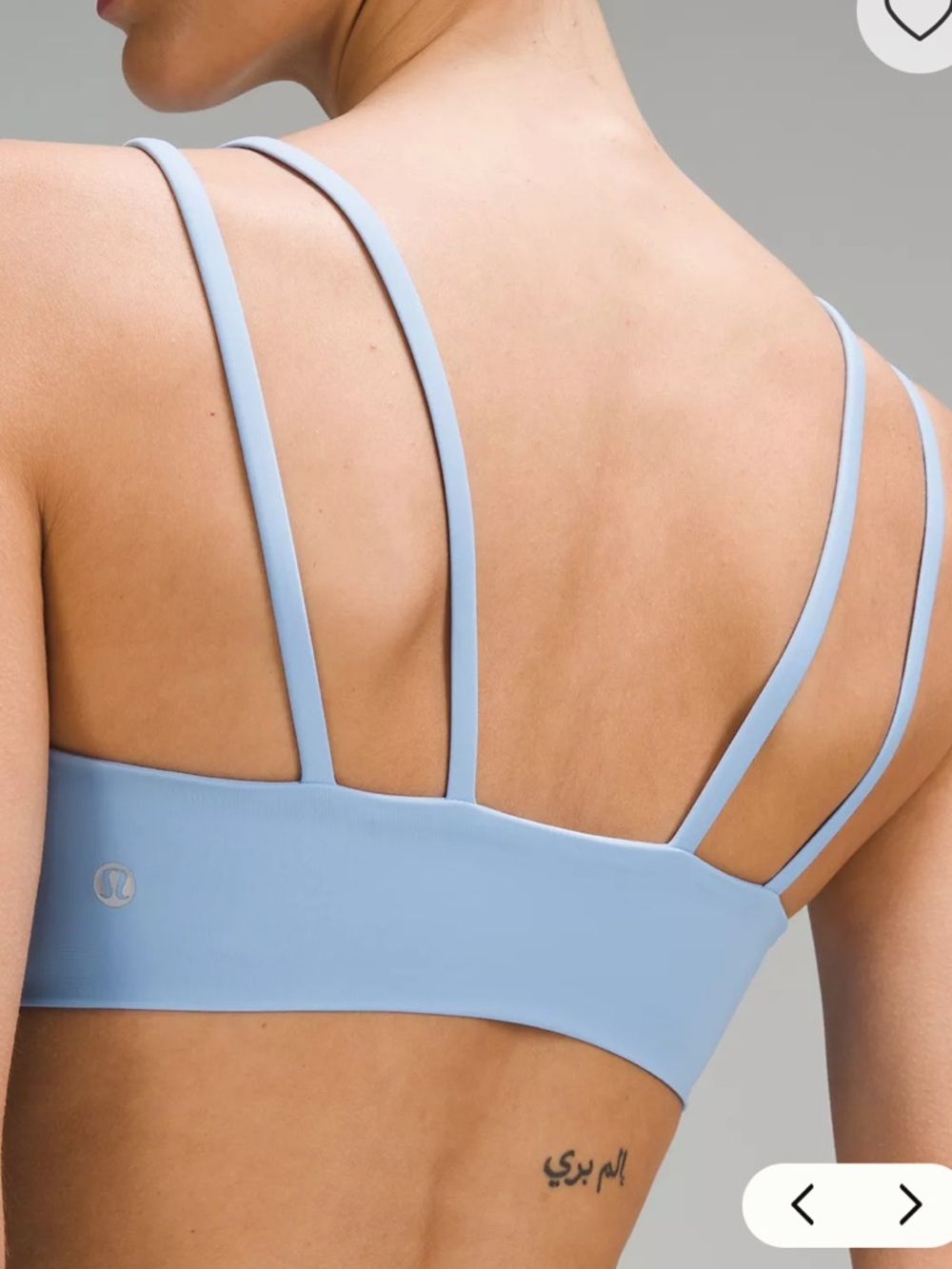 NWT!🍋🍋Lululemon Like A Cloud Bra B/C Cup🍋🍋. Size 12. Color Sinatra Blue. - Picture 5 of 13